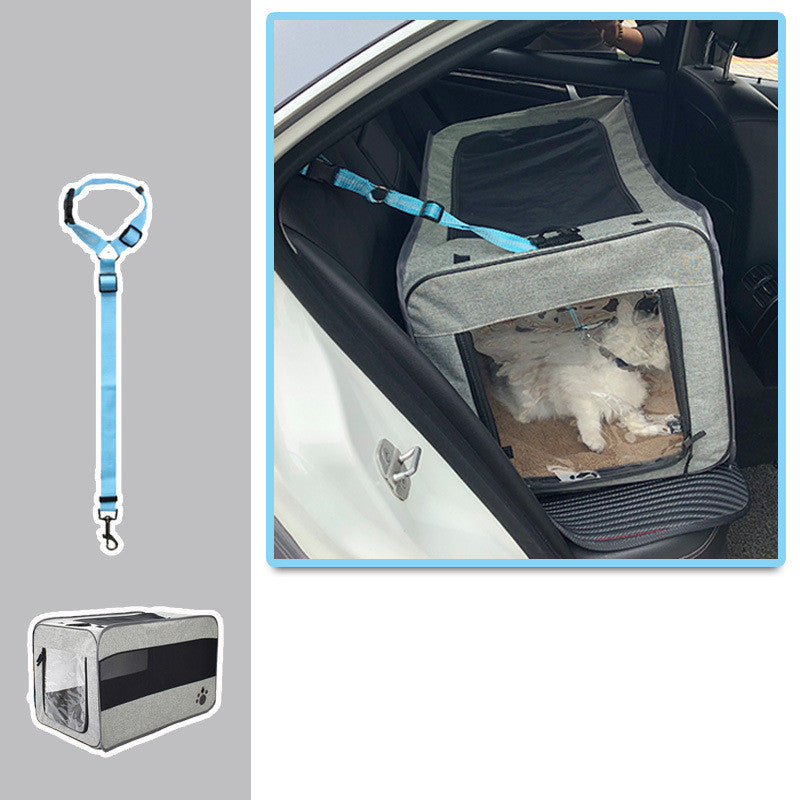 Paws & Oasis Travel Carrier – dog inside carrier