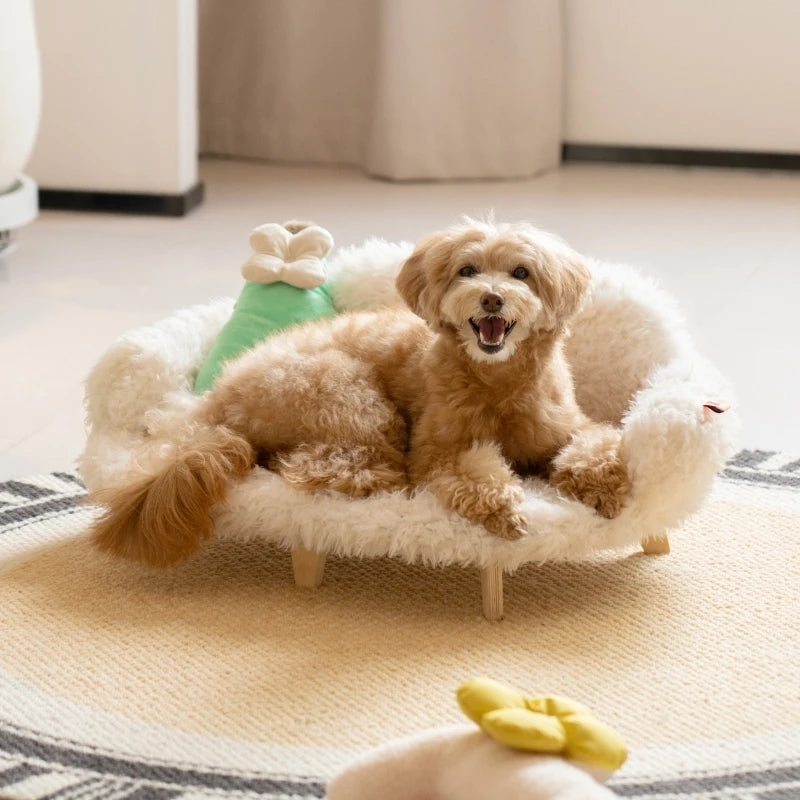 Paws & Oasis Wooden Pet Bed