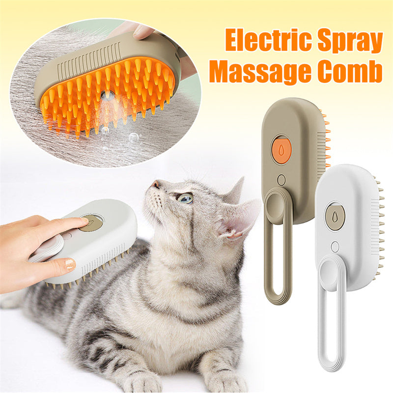Paws & Oasis 3-in-1 Steam Grooming Brush