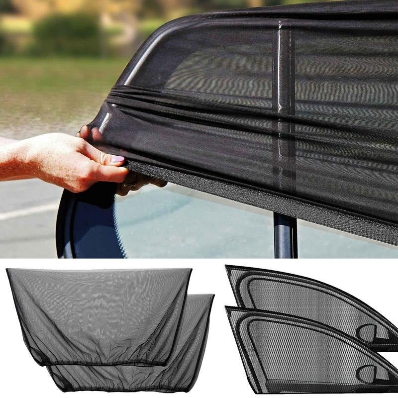 Paws & Oasis Car Window Sunshade – installed on car window