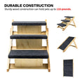 Foldable Wood Pet Stairs 3 Levels