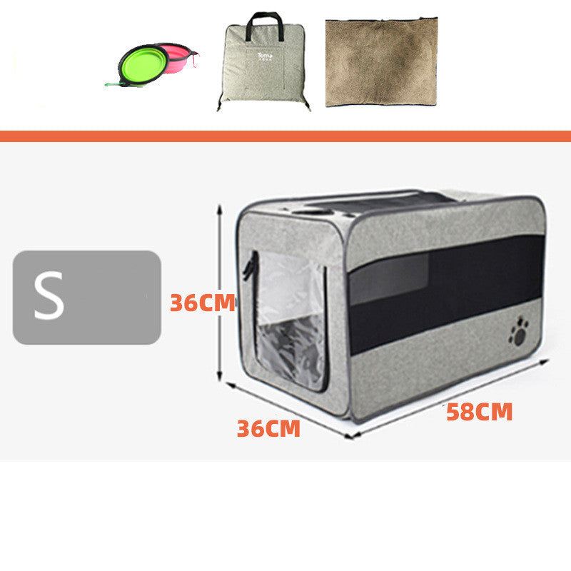 Paws & Oasis Travel Carrier – mesh ventilation panels