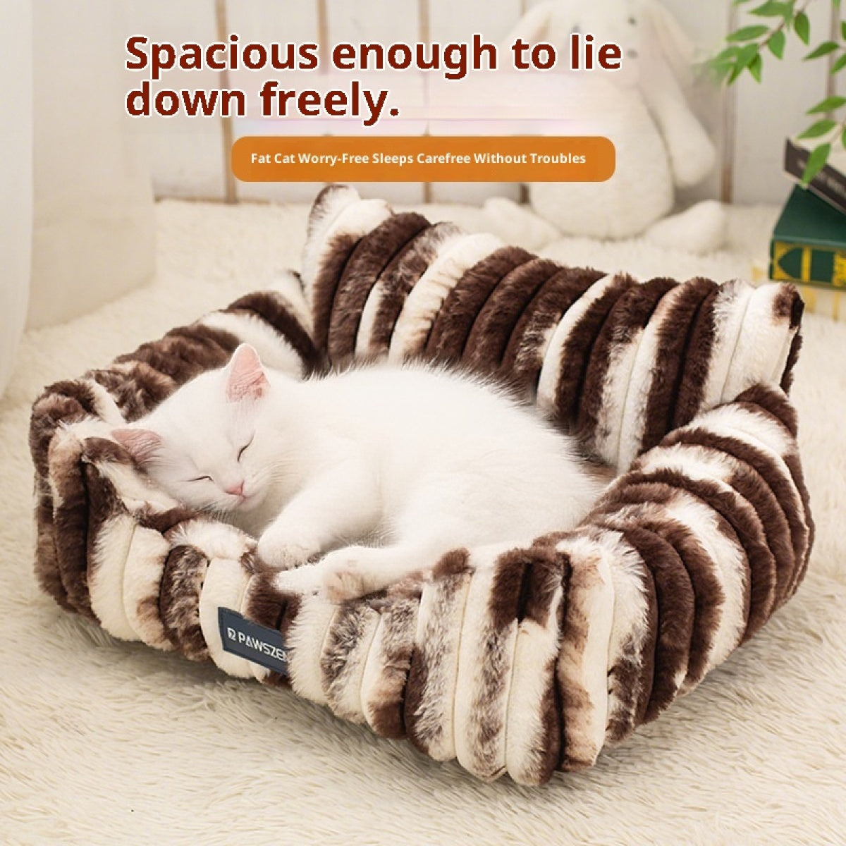 Plush Sofa-Style Pet Bed